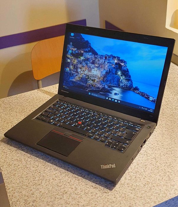 Laptop Ultrabook Lenovo ThinkPad T450 14" i5 8GB SSD 2xbat Win11 Wydajny i wytrzymały zadb.