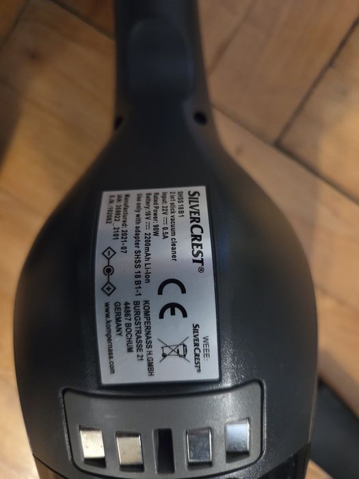 Odkurzacz Silvercrest 18v pionowy