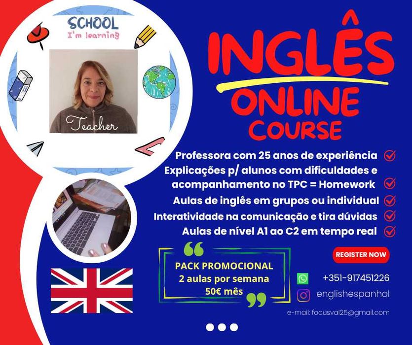 Explicação de Inglês e Português - Pack Promocional