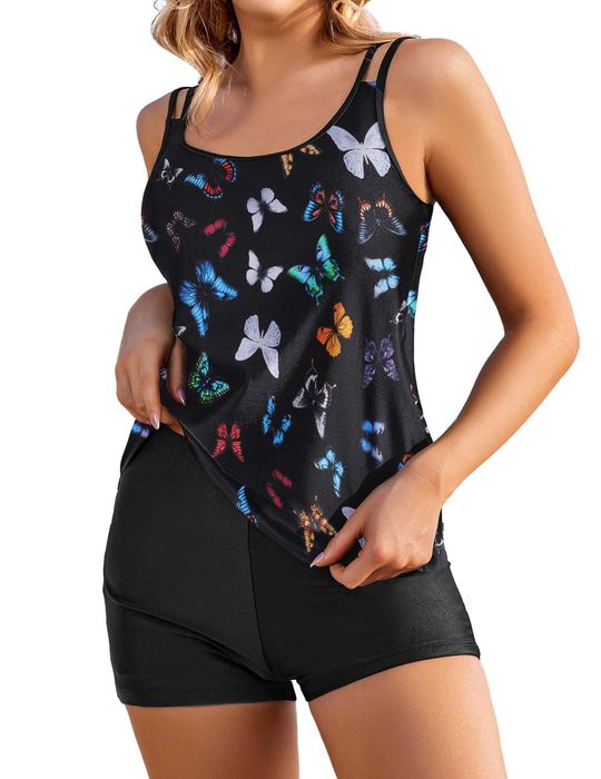 Nowy strój kąpielowy / koszulka / spodenki / tankini !XL/XXL! 8182!