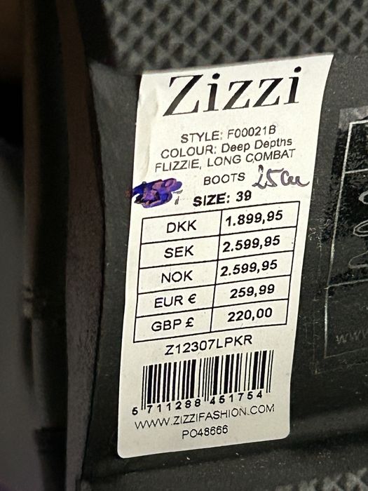 Zizzi wysokie skorzane kozaki 39 szersza lydka