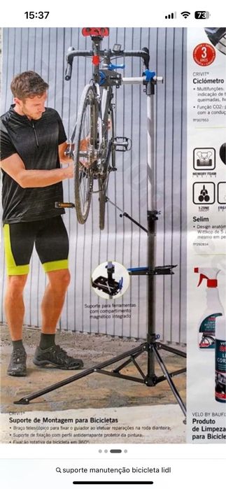 Suporte manutencao bicicletas lidl
