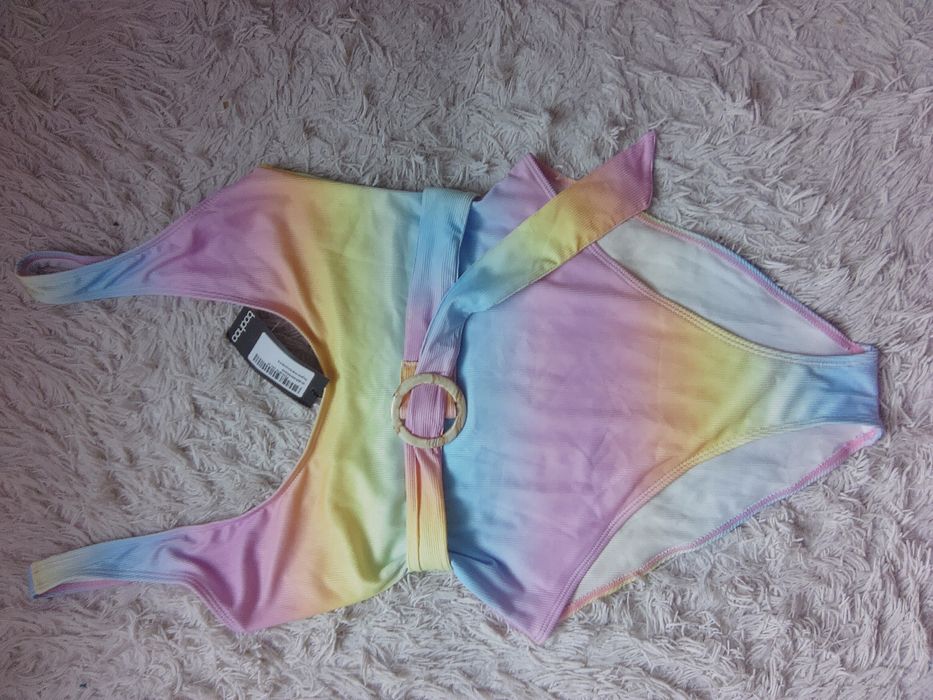 Boohoo strój kąpielowy ombre pasek 44