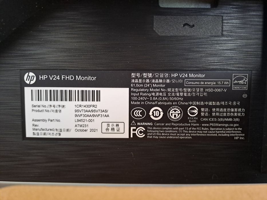 Monitor HP V24 FHD