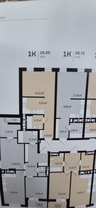 Продаж 1к. кв-ри в.Ю.Руфа 29,5 м.кв. 62000у.о.