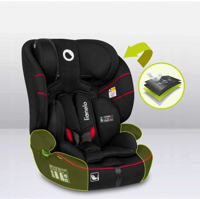Fotelik Samochodowy 76-150cm 9-36kg Lionelo LEVI I-SIZE
