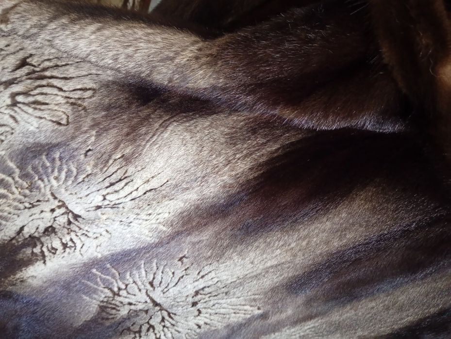 Saga mink. Дл 120см. Норковая шуба с соболем. Натуральная шуба