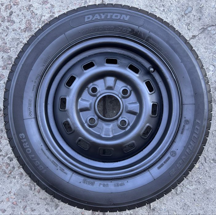 Запаска Dayton Touring 2 155/70 r13 4x114.3 ET-45 на Chery QQ/Daewoo Matiz/Chevrolet Spark