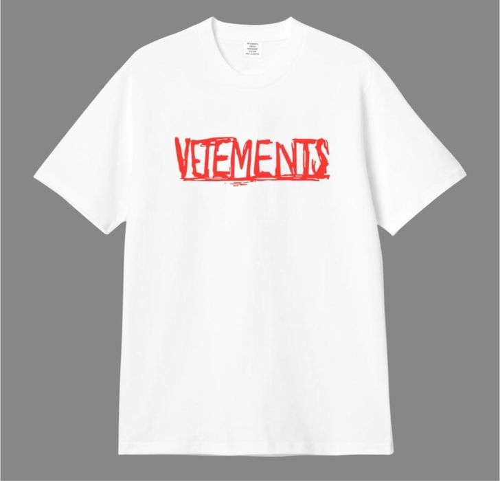 Мужские футболки Vetements HELLO Logo унисекс  Ветементс Ветмо