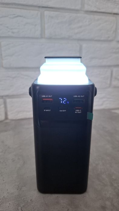 Power Bank 30000 mAh Fast Charge + LED-ліхтар