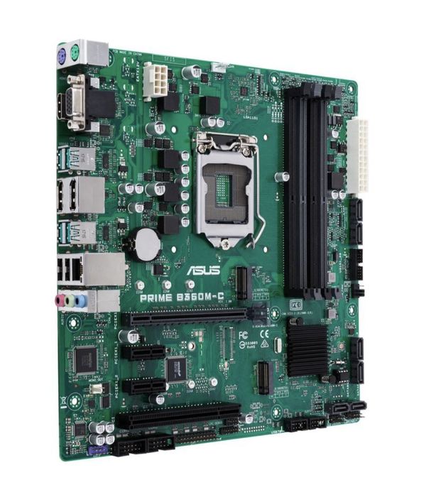Б.в Материнська плата Asus b360m-c+ i3 8100+ DDR4 16gb+ ssd NVMe 128gb