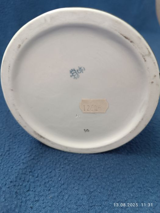 Kufel do piwa Sitzendorf cynkowa pokrywka