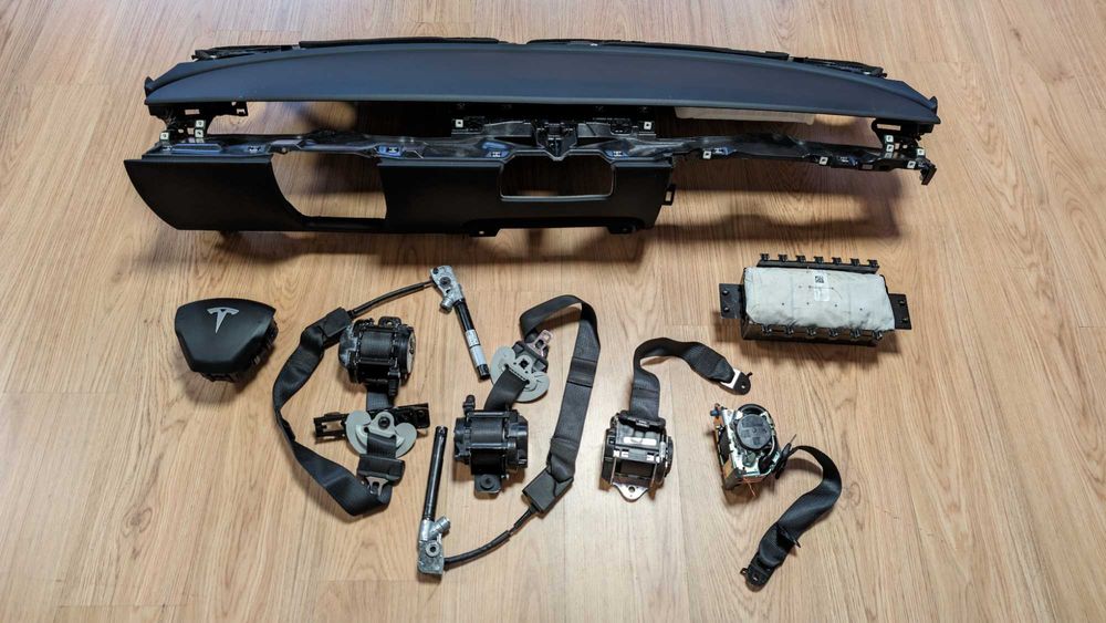 Conjunto Kit Airbags Tablier Tesla Model 3 2017/2023 Original