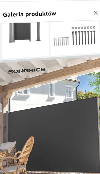 Markizy boczne różne rozmiary