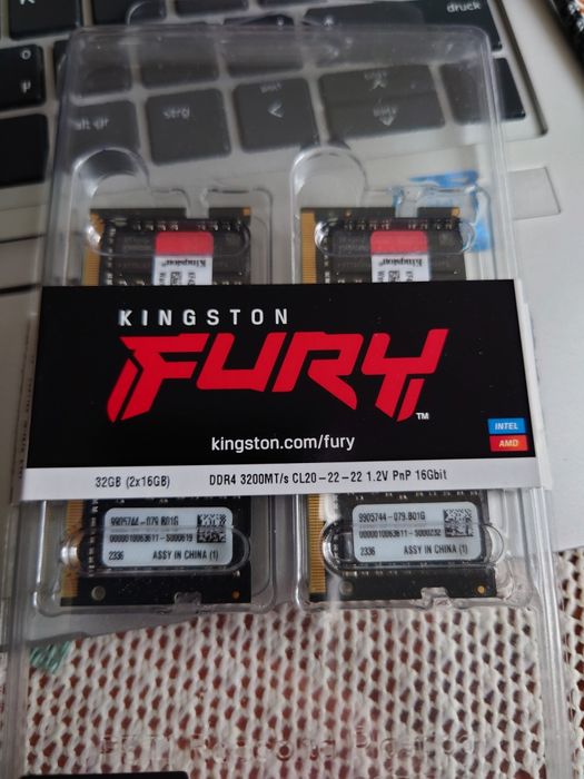 Pamięć ram 2x32gb 3200 Kingston Fury