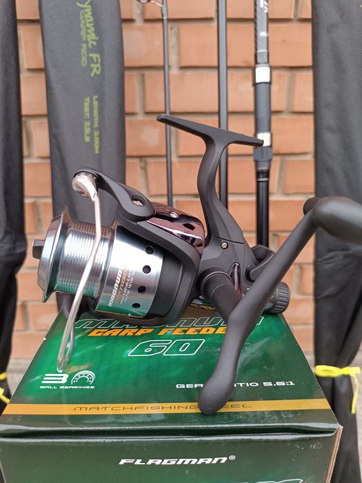 Топ Продажу.Карповик Dynamic Carp 3.60 м 3.5lb.+катушка Flagman 60