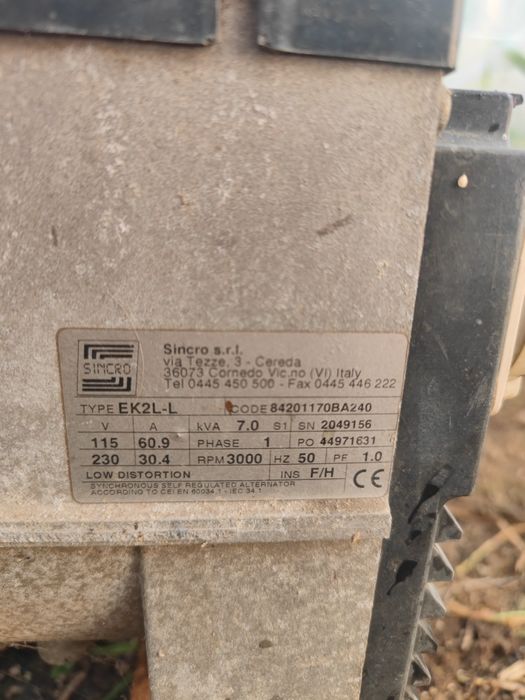 Gerador lombardini 7000