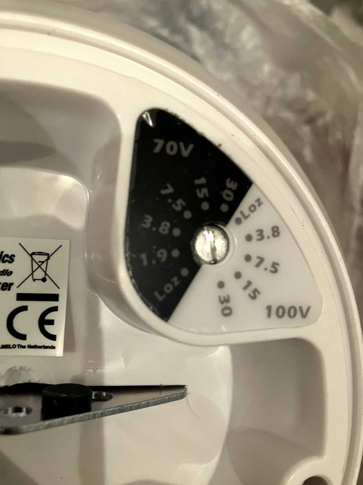 2 Colunas de tecto pendentes 100v PowerDynamics PDS40W Novas