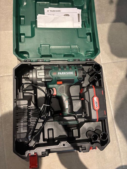 Klucz udarowy parkside zestaw