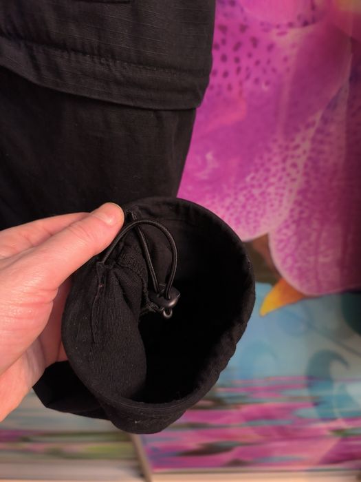 Штаны карго стрейчевые ,черного цвета, размер 34