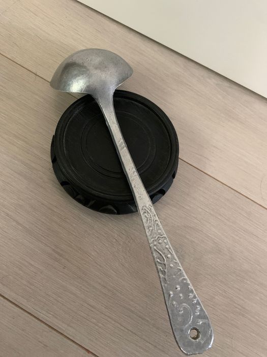 Concha de Sopa Antiga toda em Alumínio trabalhado