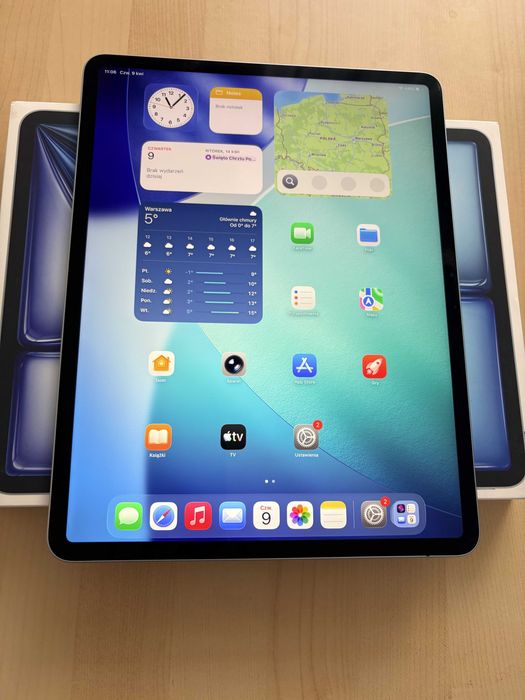 BATERIA 100% iPad Air 7 13" M3 2025 512GB cellular niebieski IGŁA