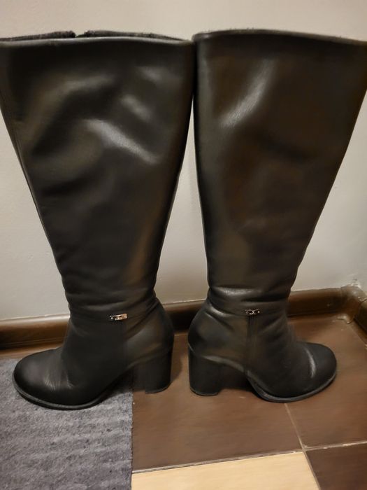 Kozaki skorzane damskie