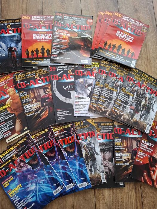 CD Action rocznik 2017 na sztuki czasopismo