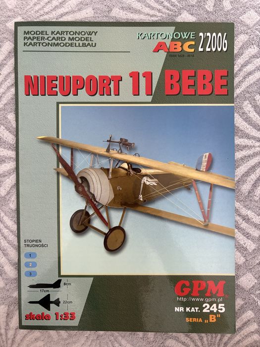 Model kartonowy | NIEUPORT 11 BEBE