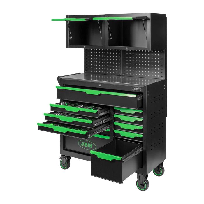 Carrinho de Ferramentas c/ 11 Gavetas e Armários Superiores JBM  JR19