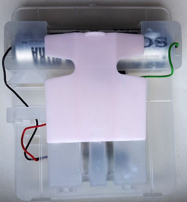 Продам вибромассажор 160х130х45 мм на батарейках R20 1.5V для подушки