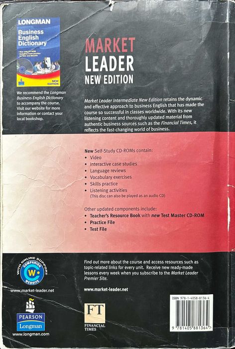 Podręcznik MARKET LEADER intermediate Course Book NEW EDITION