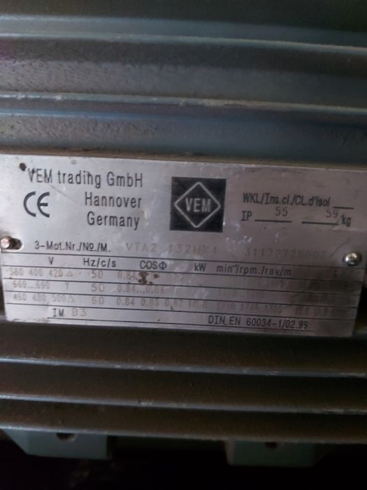 Silnik 9kw Vem Germany