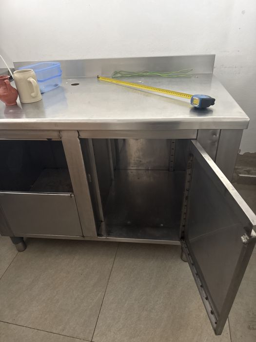 Bancada de maquina de cafe em Inox