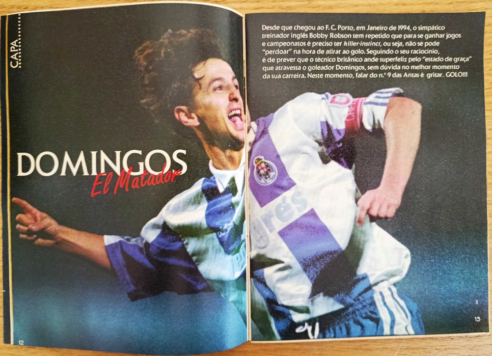 Revista Super Jovem nº149 de 1996 + poster gigante de Domingos Paciência