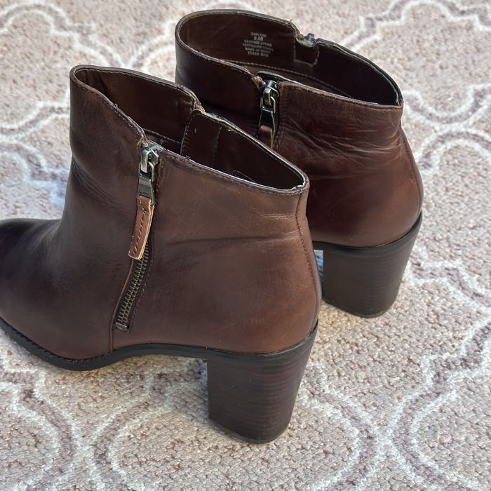 Lauren Ralph Lauren Carlene botki buty skórzane damskie leather boots