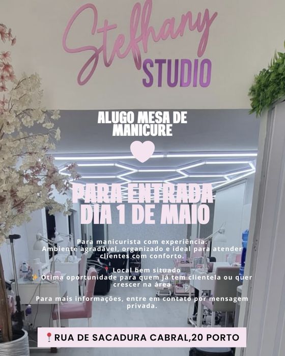 Alugo mesa de manicure