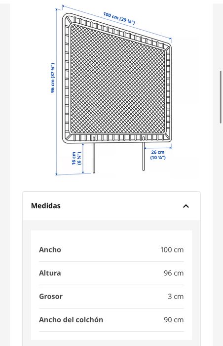 Cabeceira ikea nova