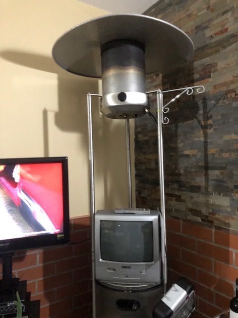 Aquecedor a gaz inox com pouco uso