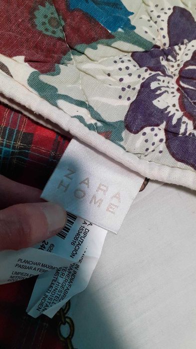 Edredon grande casal florido zara home manta colcha