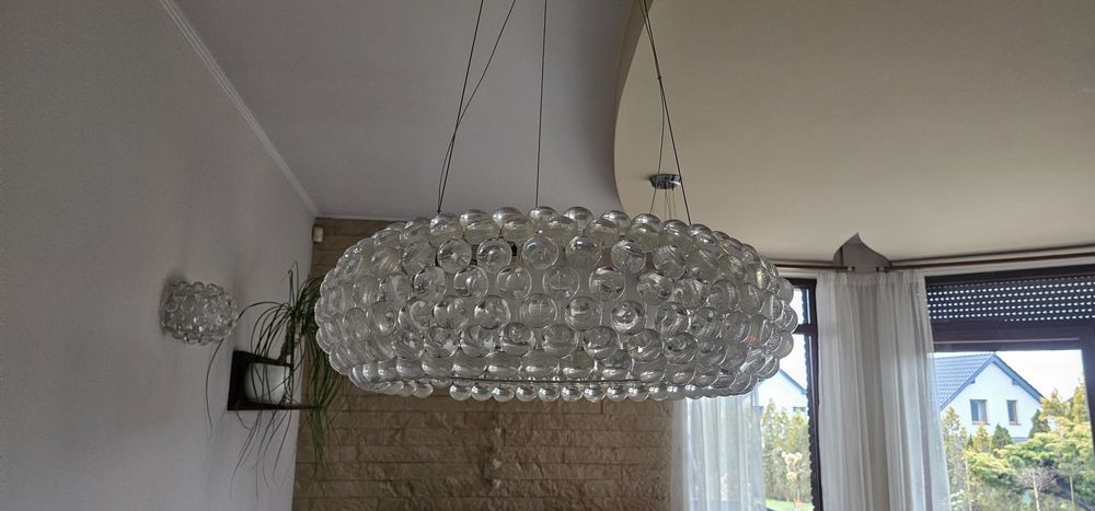 Zestaw 4 lamp Glamour Nowoczesnych,  2 wiszące, 2 kinkiety Azzardo