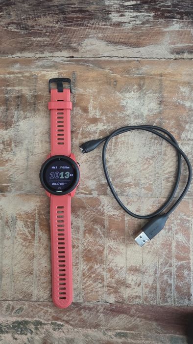 Garmin Forerunner 745 czerwony – stan idealny