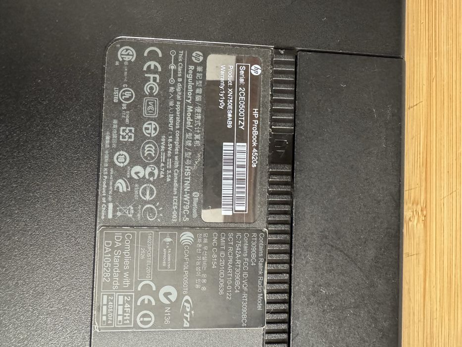 Portatil HP Probook 4520s