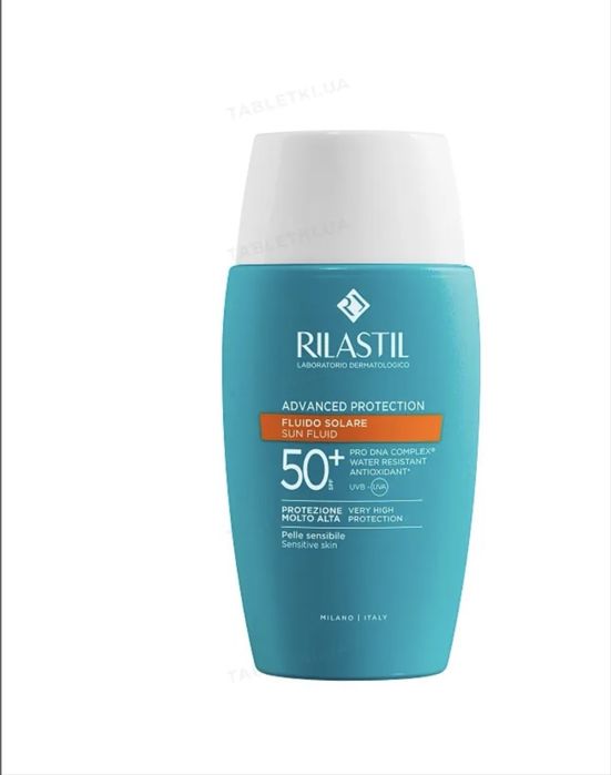 Флюїд сонцезахисний Rilastil Sun System SPF50+ Advanced Protection для обличчя з антиоксидантною дією, 50 мл, Стайлер Dyson HS08 Airwrap ID