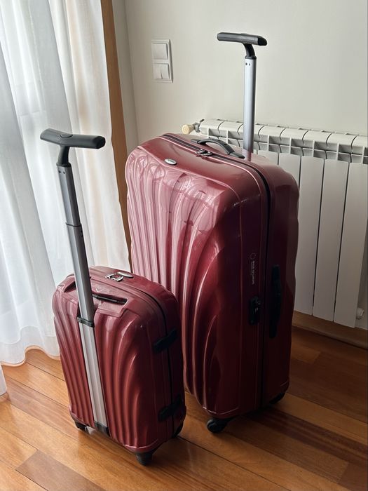 1 malas Samsonite Cosmolite (55 cm) Vermelha. Leve Resistente