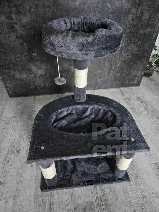 Drapak dla kota domek słupek do drapania legowisko kot dom 3 poziomy