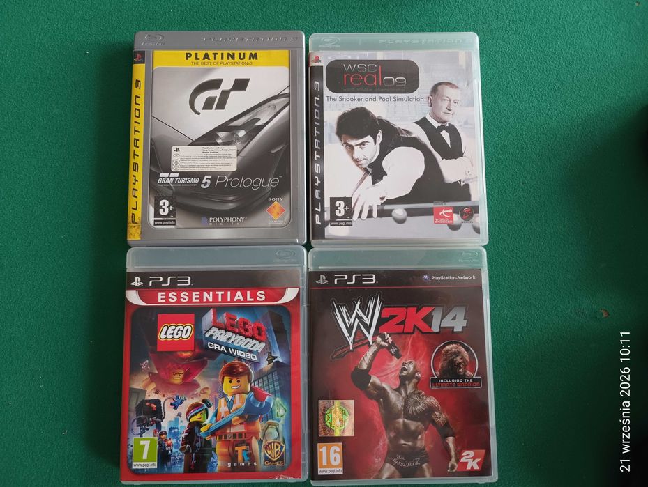 Zestaw używanych gier na konsolę PS3