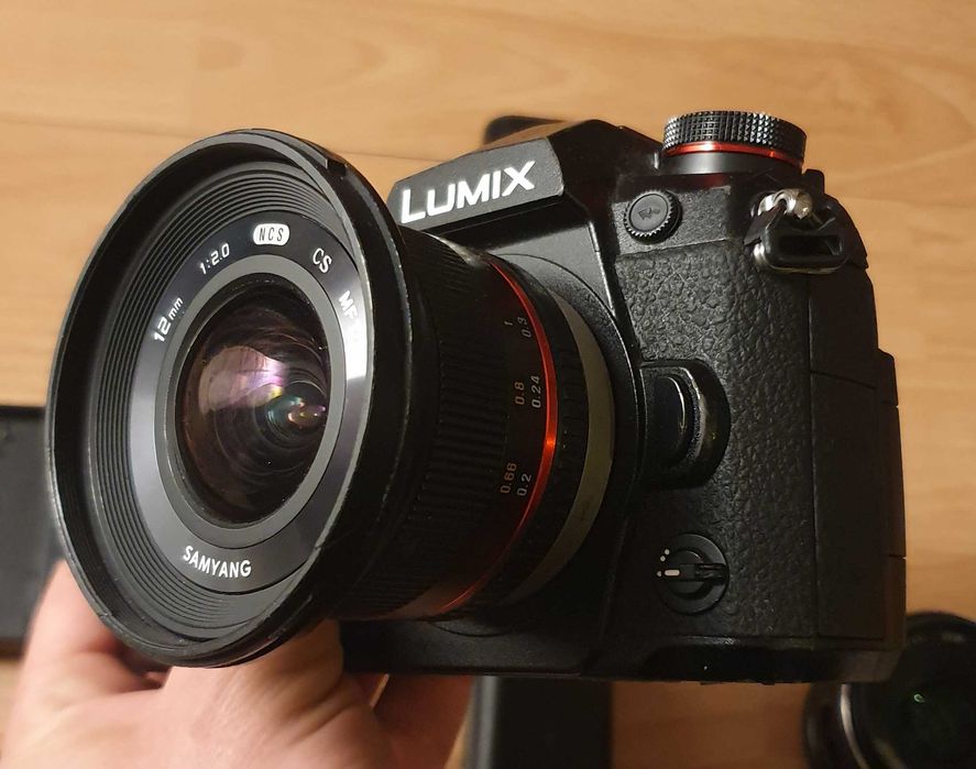 Panasonic Lumix G9, Meike 1,7/35mm, 4 baterie, torba