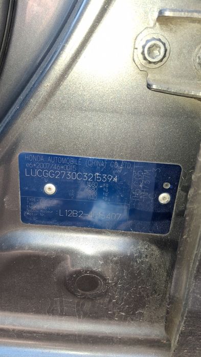 Honda Jazz 12r po kolizji