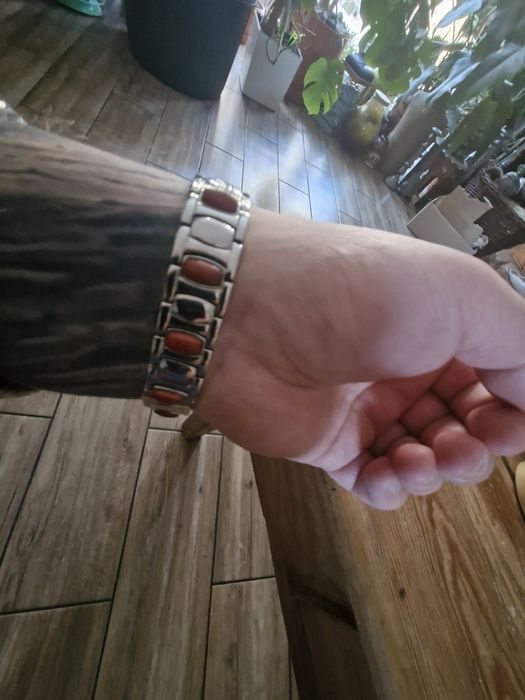 Branzoletka z kamieniami naturalnymi